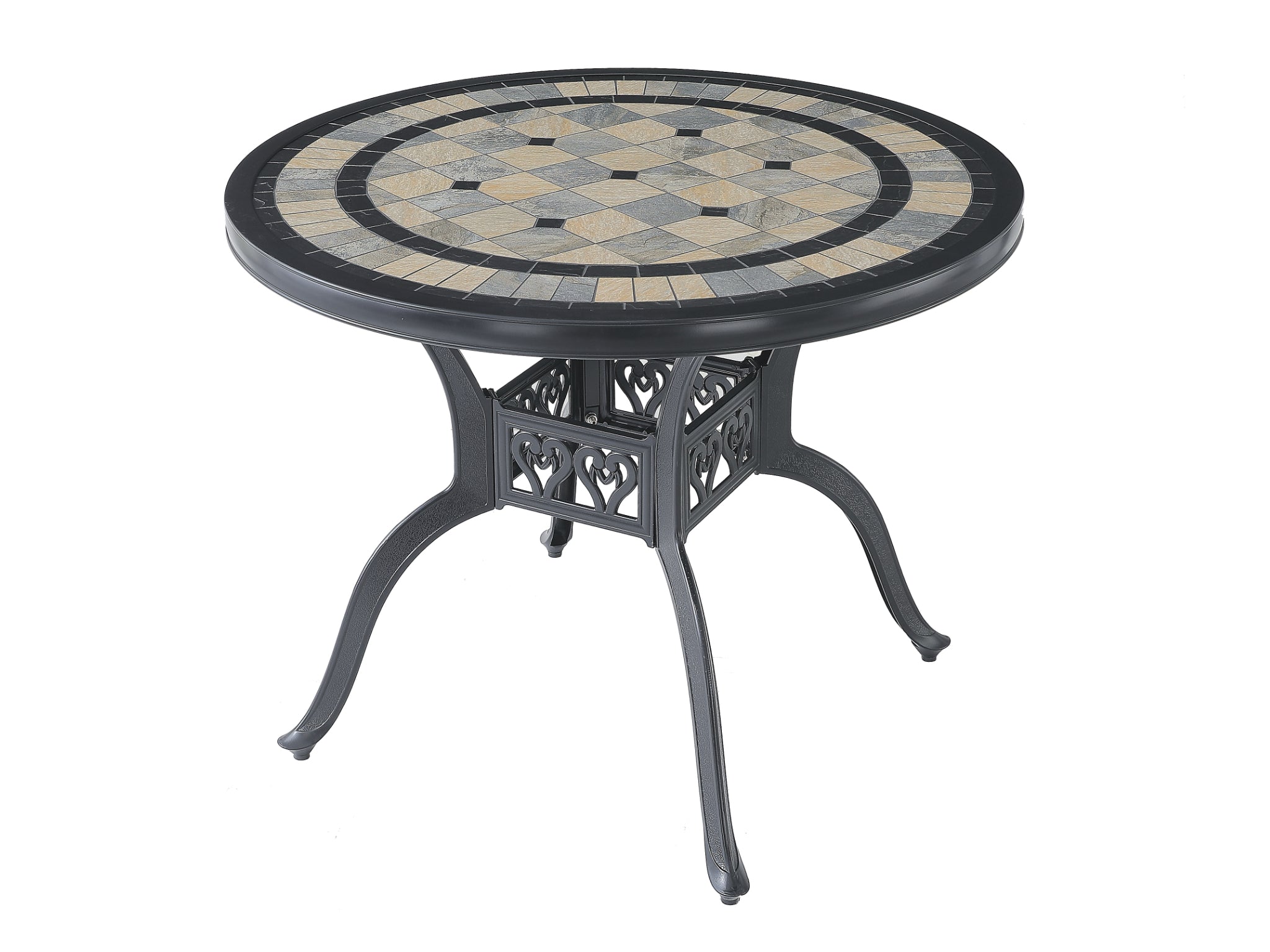 FurnitureOkay Athens Cast Aluminium Outdoor Dining Table (94cm Round)