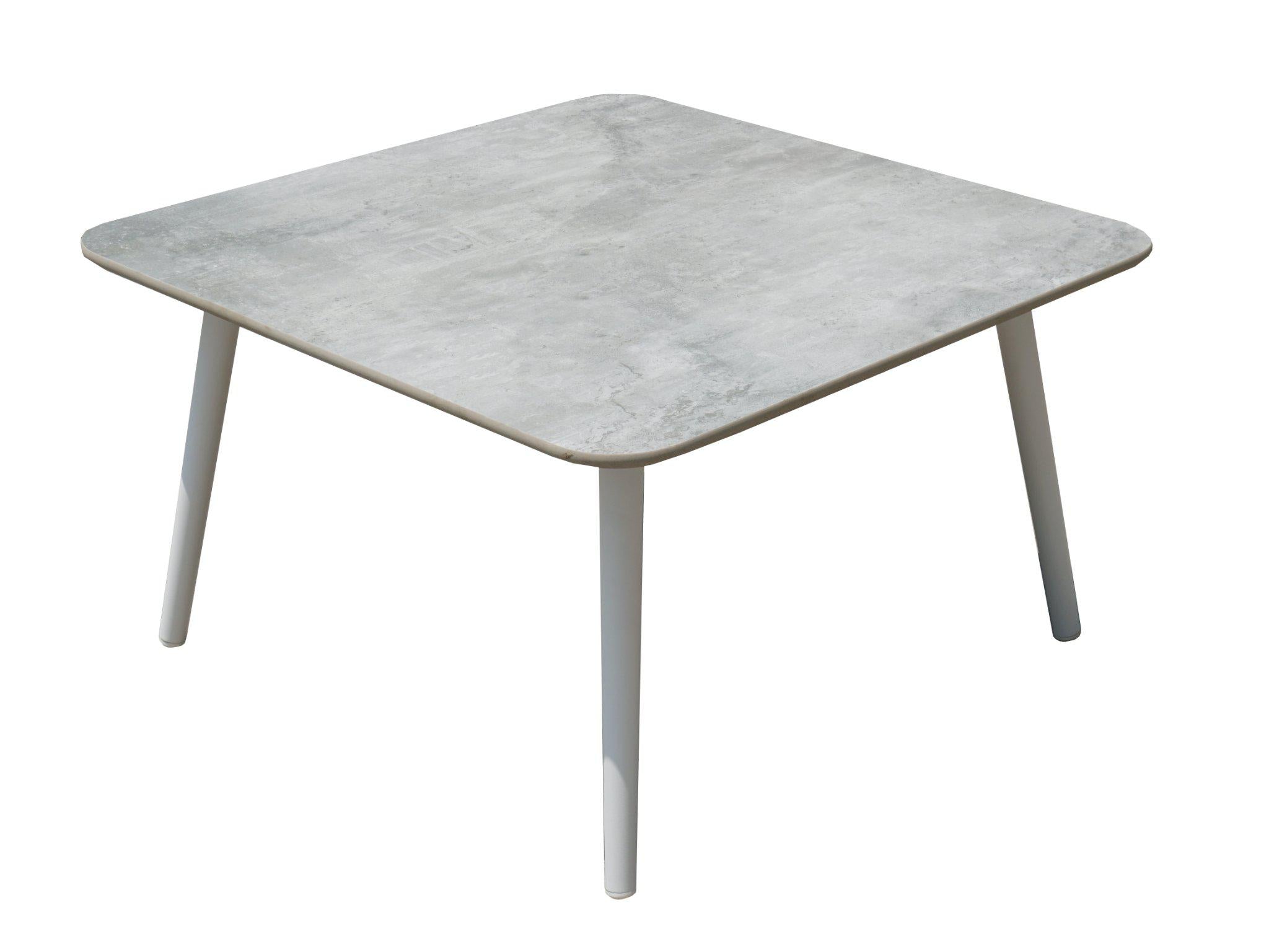 FurnitureOkay Bayview Ceramic Outdoor Coffee Table — White