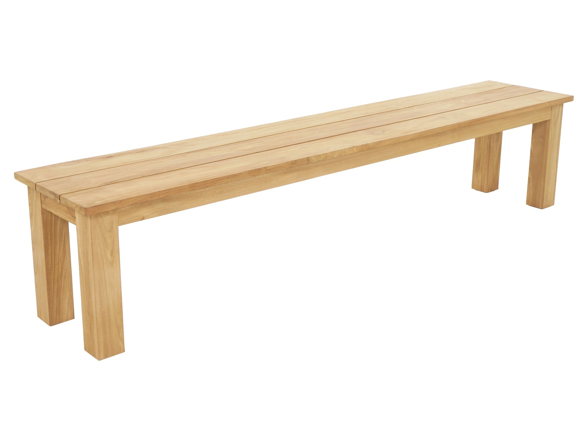 FurnitureOkay Brooklyn Teak Outdoor Bench (210cm)