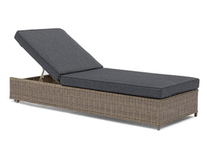 FurnitureOkay Dubai Wicker Sunlounger — Brown