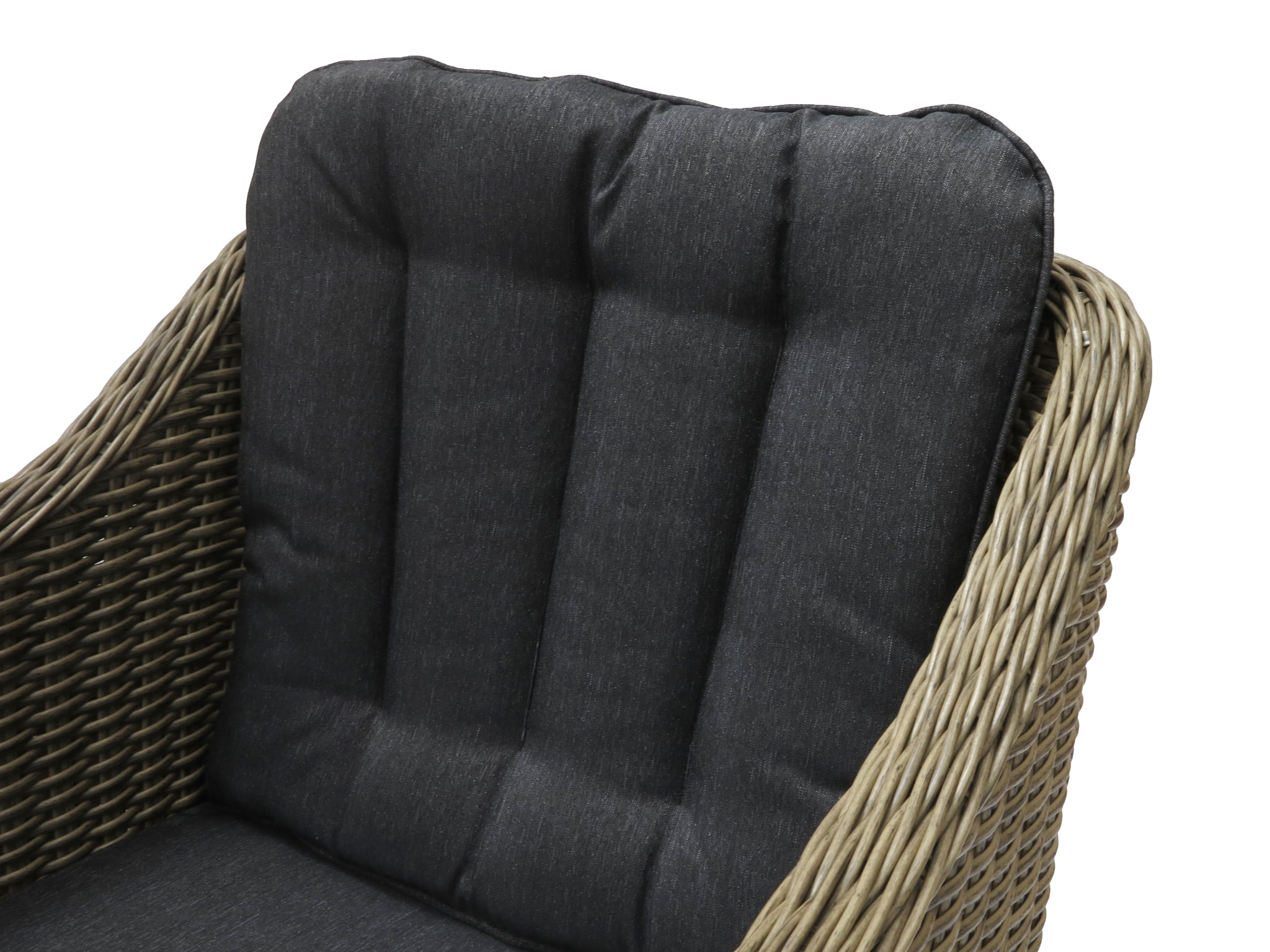 FurnitureOkay Liverpool 3-Piece Wicker Outdoor Balcony Setting