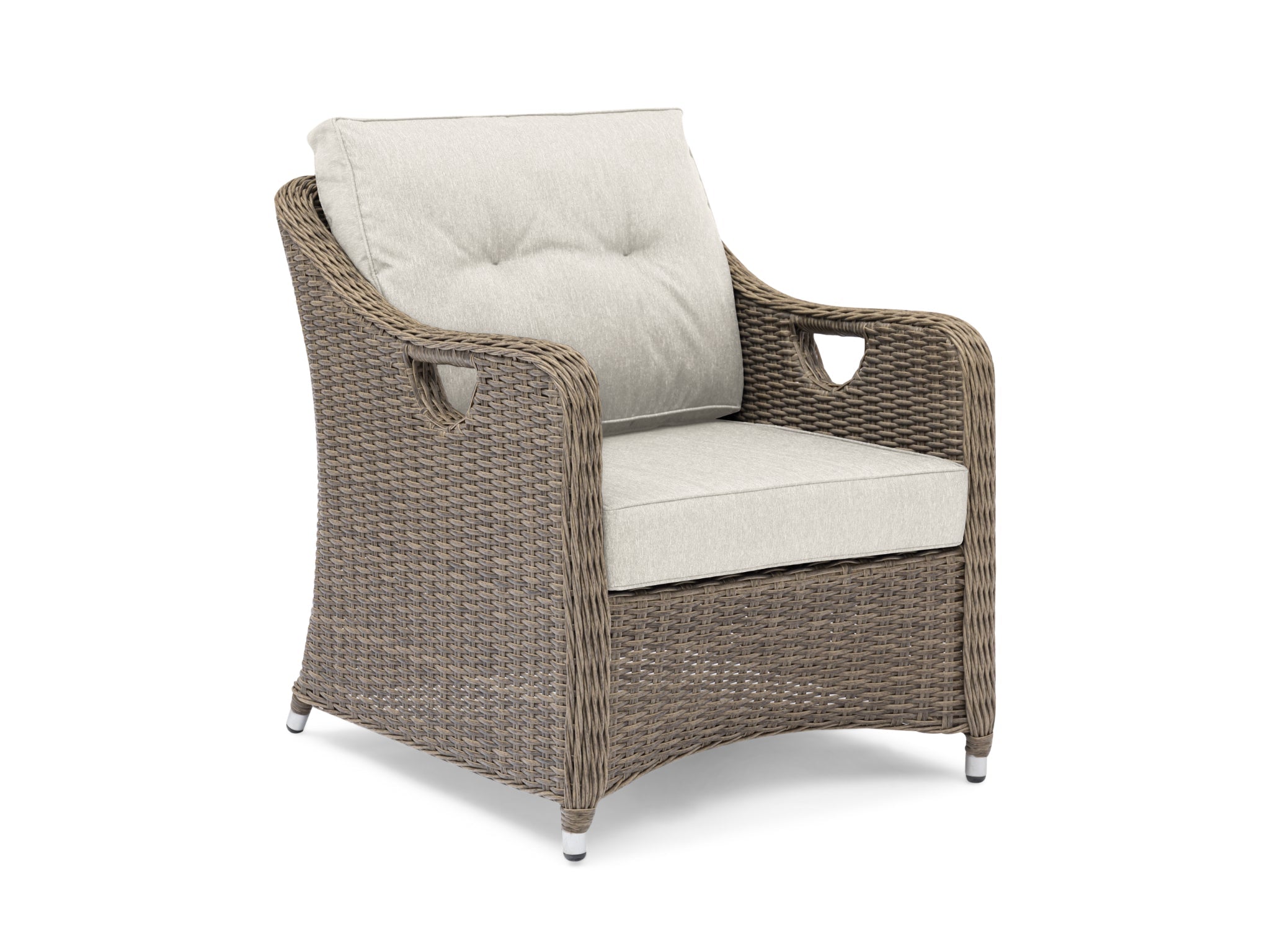 FurnitureOkay Liverpool Wicker Outdoor Lounge Chair