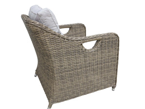 FurnitureOkay Liverpool Wicker Outdoor Lounge Chair