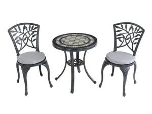 FurnitureOkay Macedon-Athens 3-Piece Cast Aluminium Outdoor Dining Setting