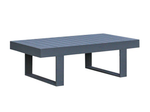 FurnitureOkay Manly Aluminium Outdoor Coffee Table — Charcoal