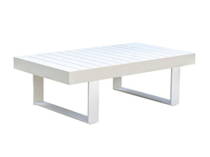 FurnitureOkay Manly Aluminium Outdoor Coffee Table — White