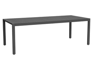 FurnitureOkay Manly Aluminium Outdoor Dining Table — Charcoal