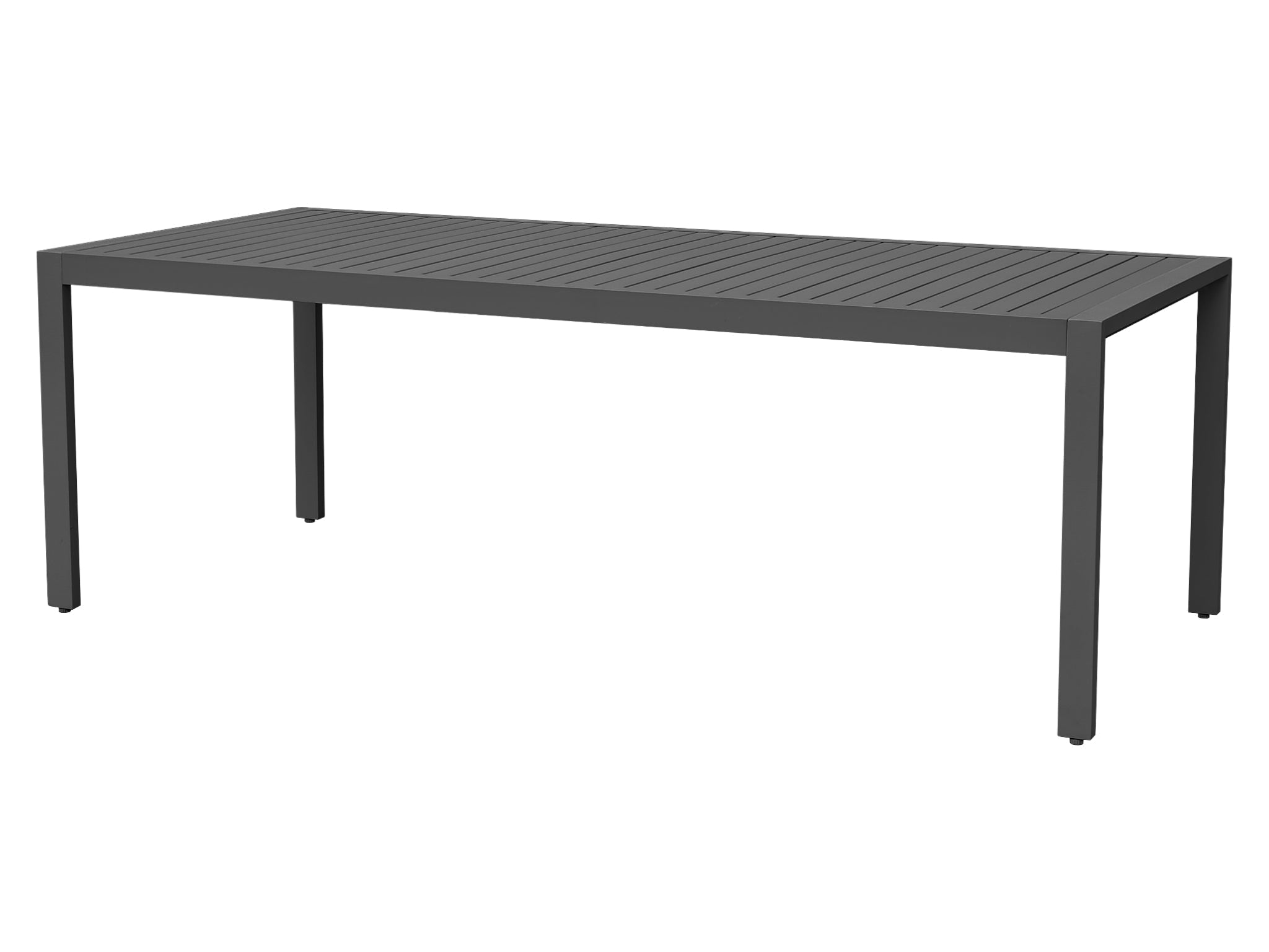 FurnitureOkay Manly Aluminium Outdoor Dining Table — Charcoal