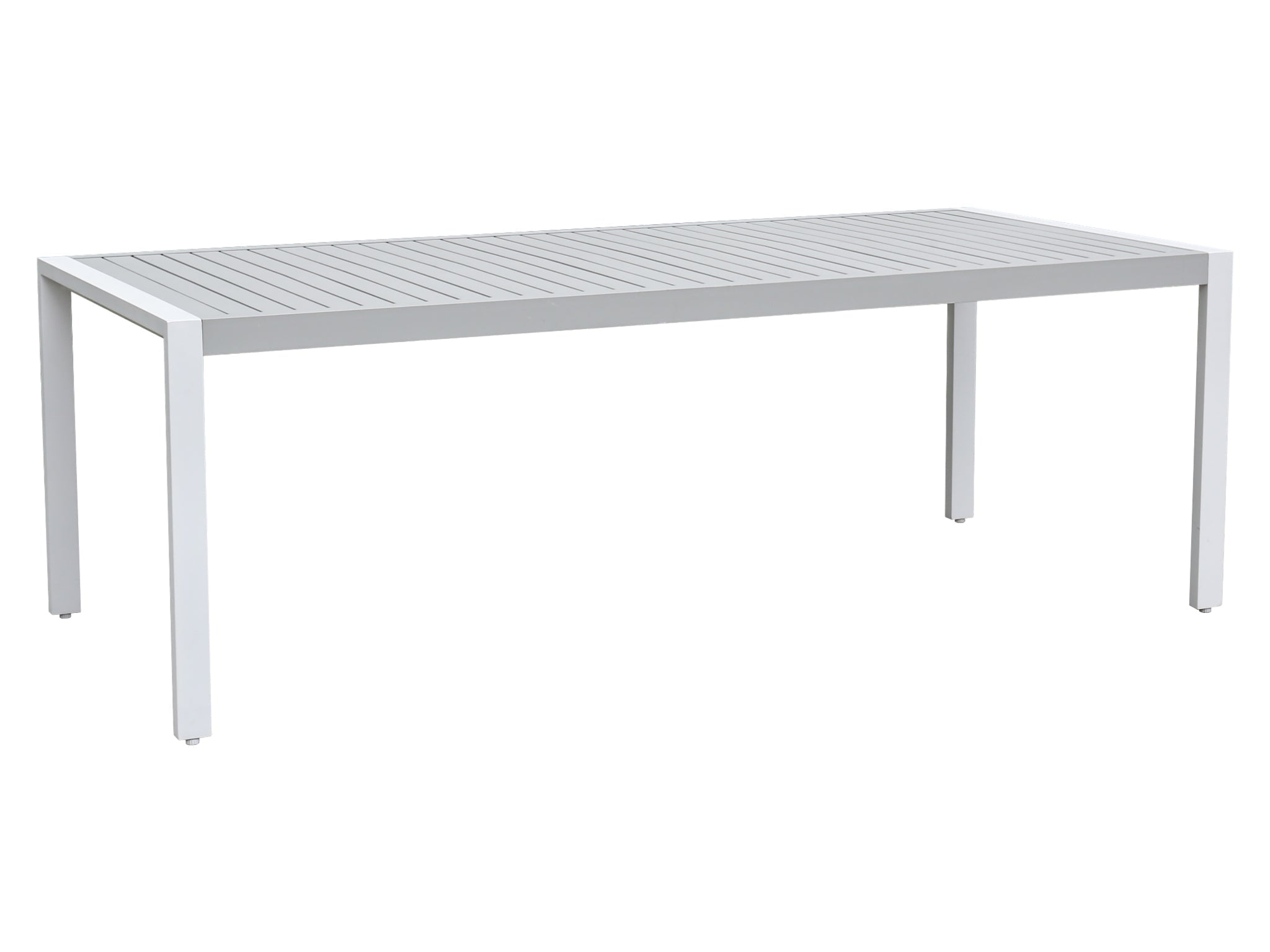 FurnitureOkay Manly Aluminium Outdoor Dining Table — White