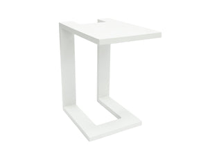 FurnitureOkay Manly Aluminium Outdoor Side Table — White