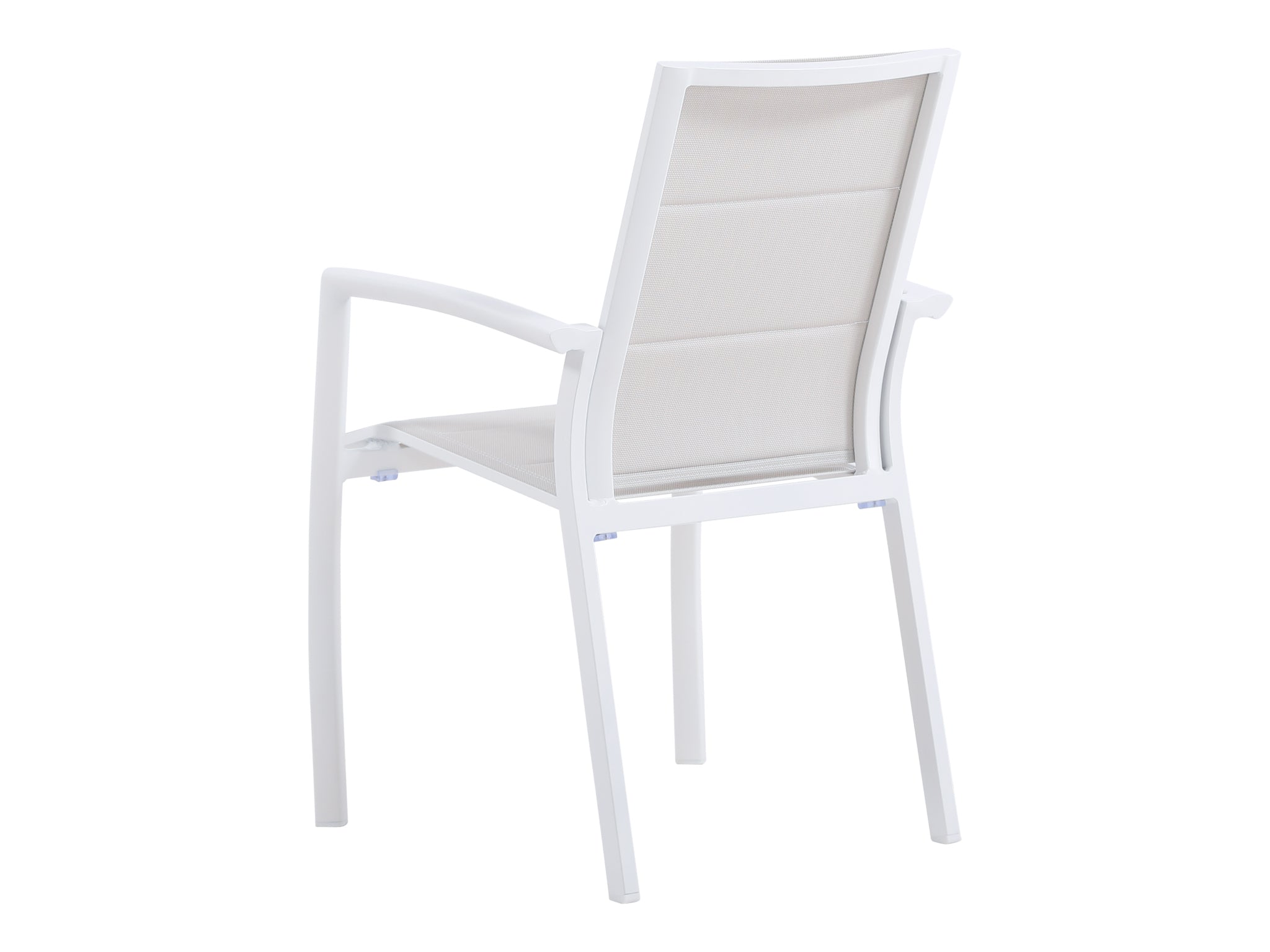 FurnitureOkay Marina Aluminium Outdoor Dining Chair — White