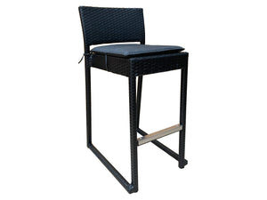 FurnitureOkay Milan Wicker Outdoor Bar Stool