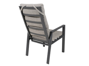 FurnitureOkay Mosman Aluminium Outdoor Dining Chair — Charcoal