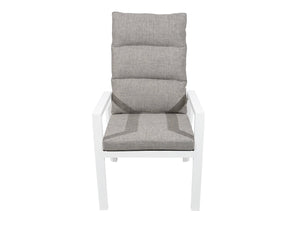 FurnitureOkay Mosman Aluminium Outdoor Dining Chair — White