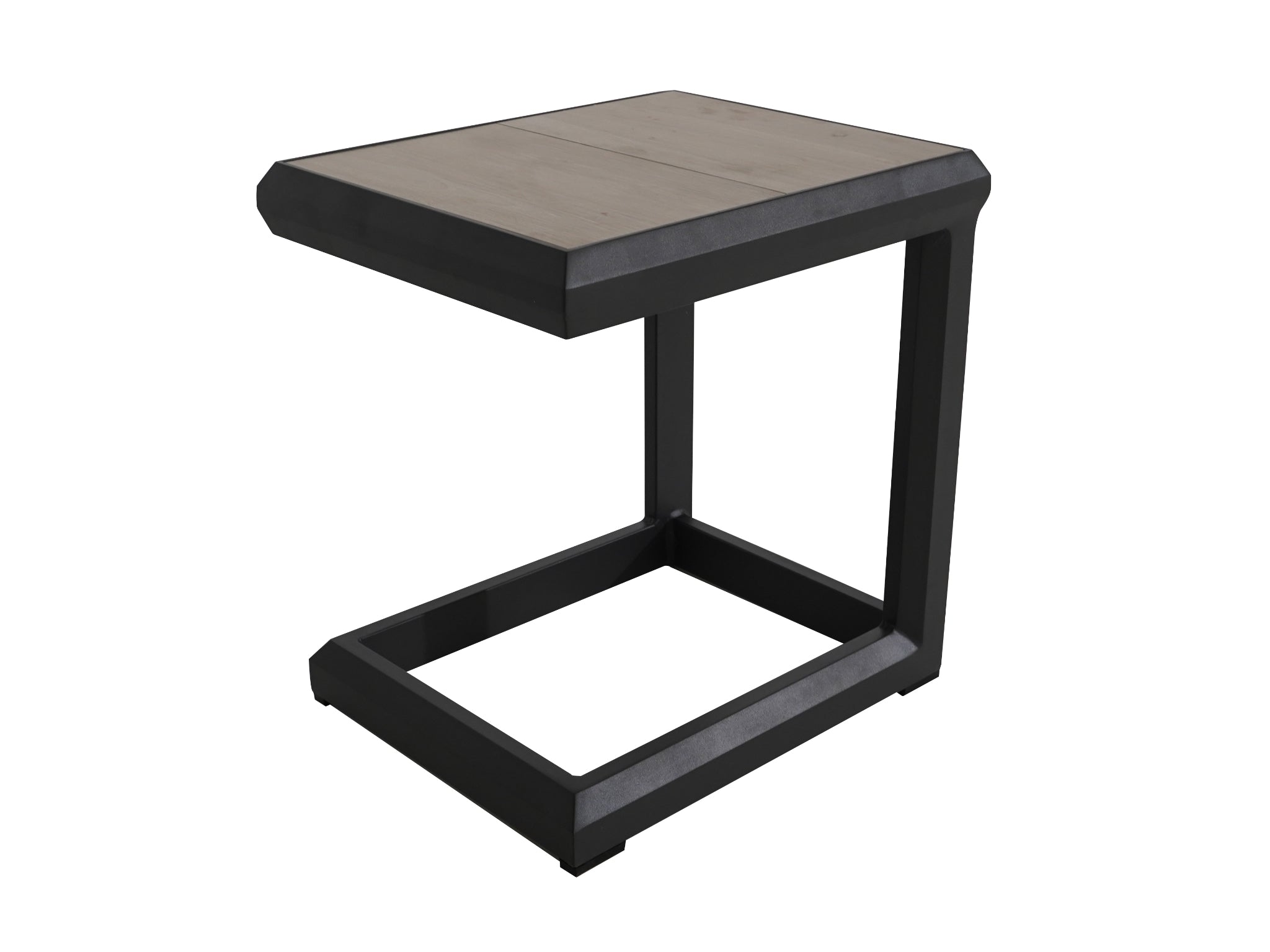 FurnitureOkay Mosman Aluminium Outdoor Side Table — Charcoal