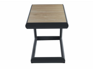 FurnitureOkay Mosman Aluminium Outdoor Side Table — Charcoal