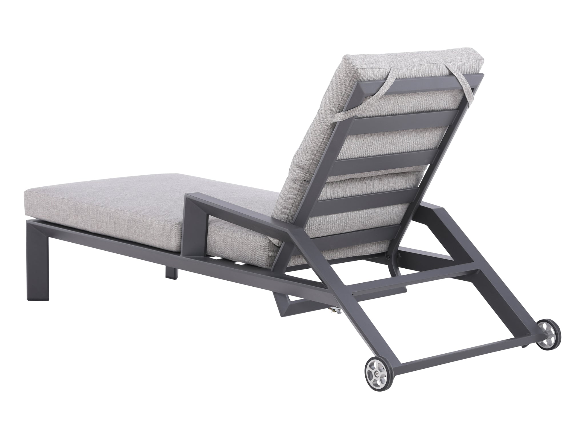 FurnitureOkay Mosman Aluminium Sunlounger — Charcoal