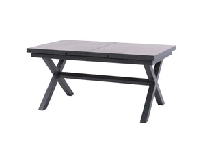 FurnitureOkay Mosman Ceramic Outdoor Extendable Dining Table (160/210x100cm) — Charcoal