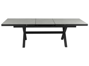 FurnitureOkay Mosman Ceramic Outdoor Extendable Dining Table (200/260x100cm) — Charcoal