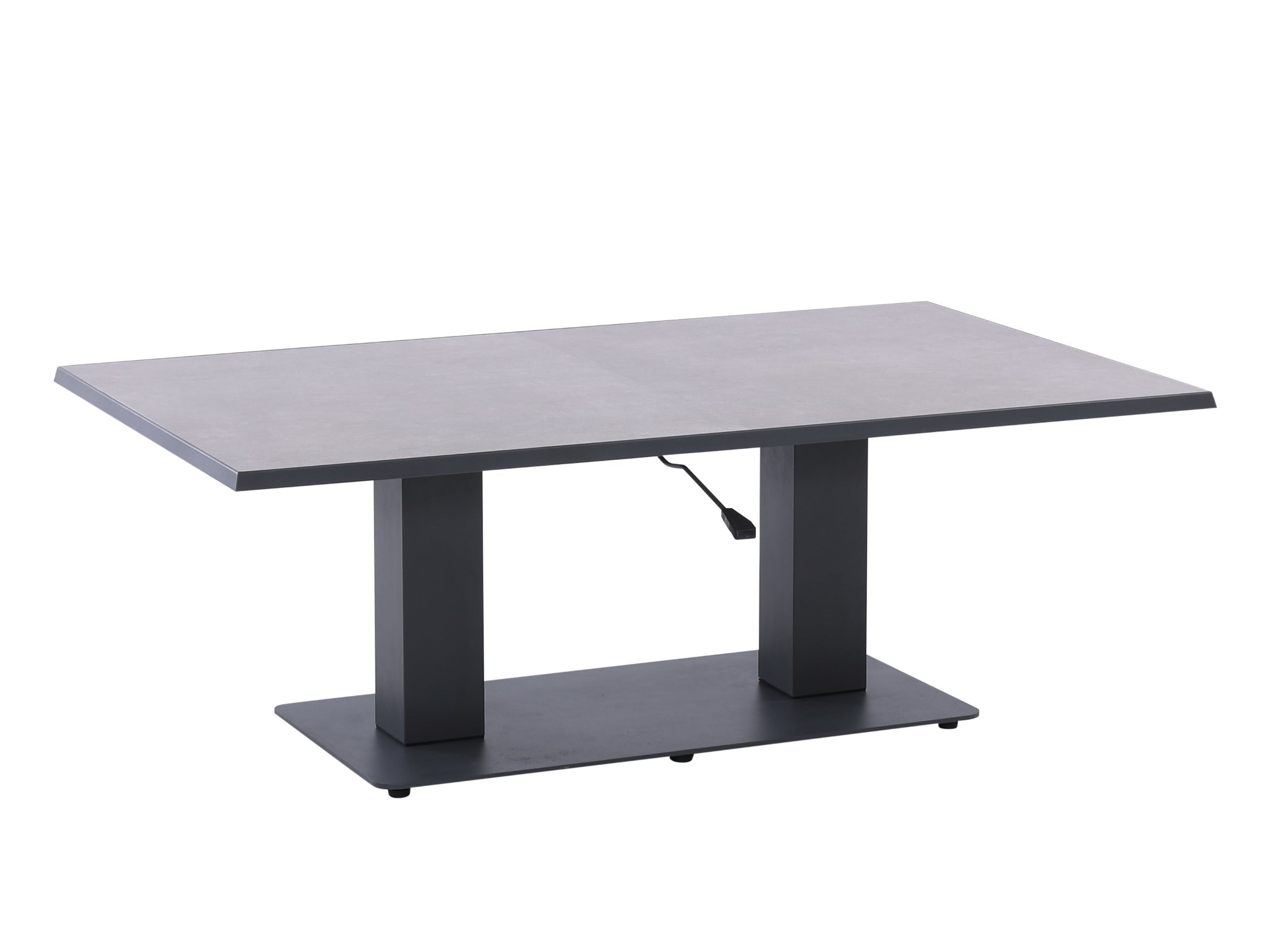 FurnitureOkay Mosman Ceramic Outdoor Height Adjustable Table — Charcoal