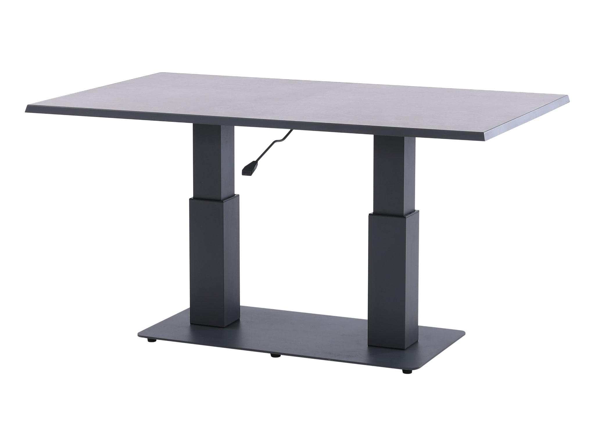 FurnitureOkay Mosman Ceramic Outdoor Height Adjustable Table — Charcoal