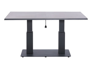 FurnitureOkay Mosman Ceramic Outdoor Height Adjustable Table — Charcoal