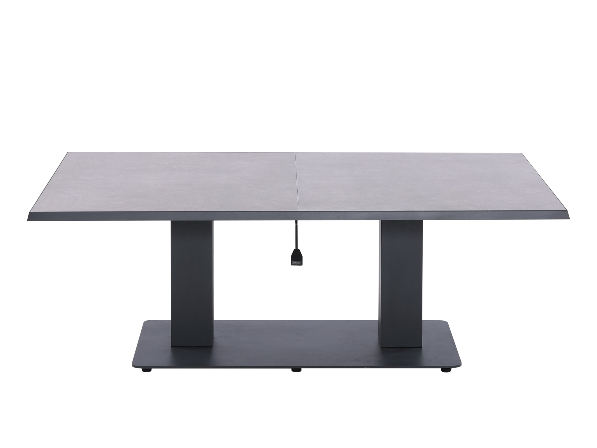 FurnitureOkay Mosman Ceramic Outdoor Height Adjustable Table — Charcoal