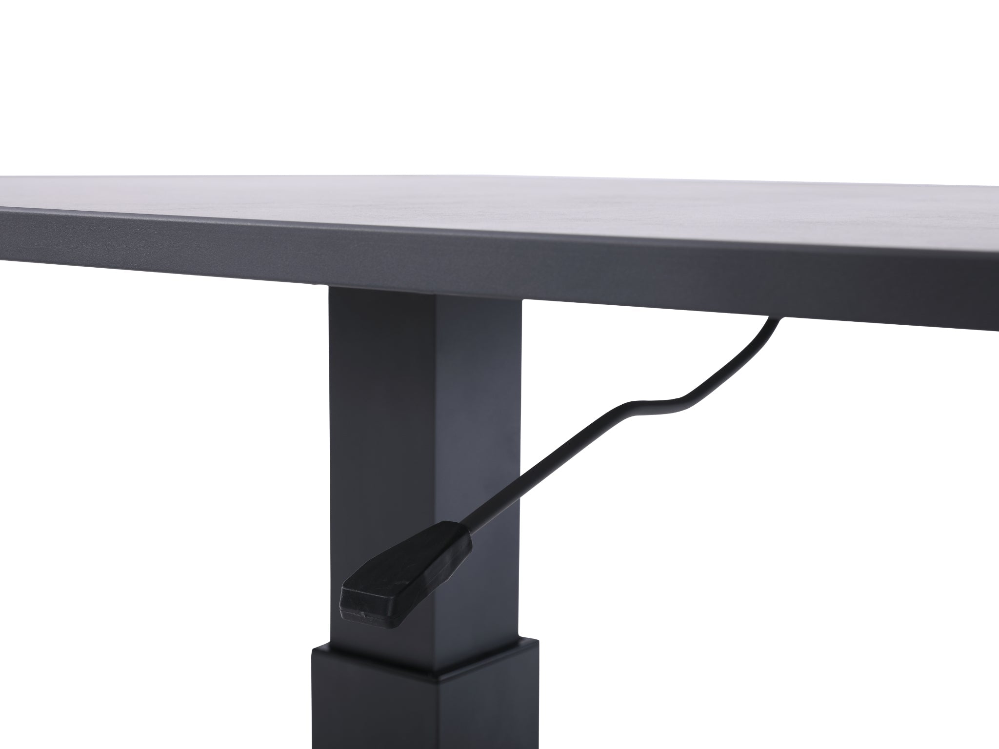 FurnitureOkay Mosman Ceramic Outdoor Height Adjustable Table — Charcoal