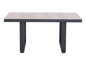 FurnitureOkay Mosman Ceramic Outdoor Low Dining Table — Charcoal