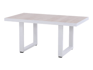 FurnitureOkay Mosman Ceramic Outdoor Low Dining Table — White