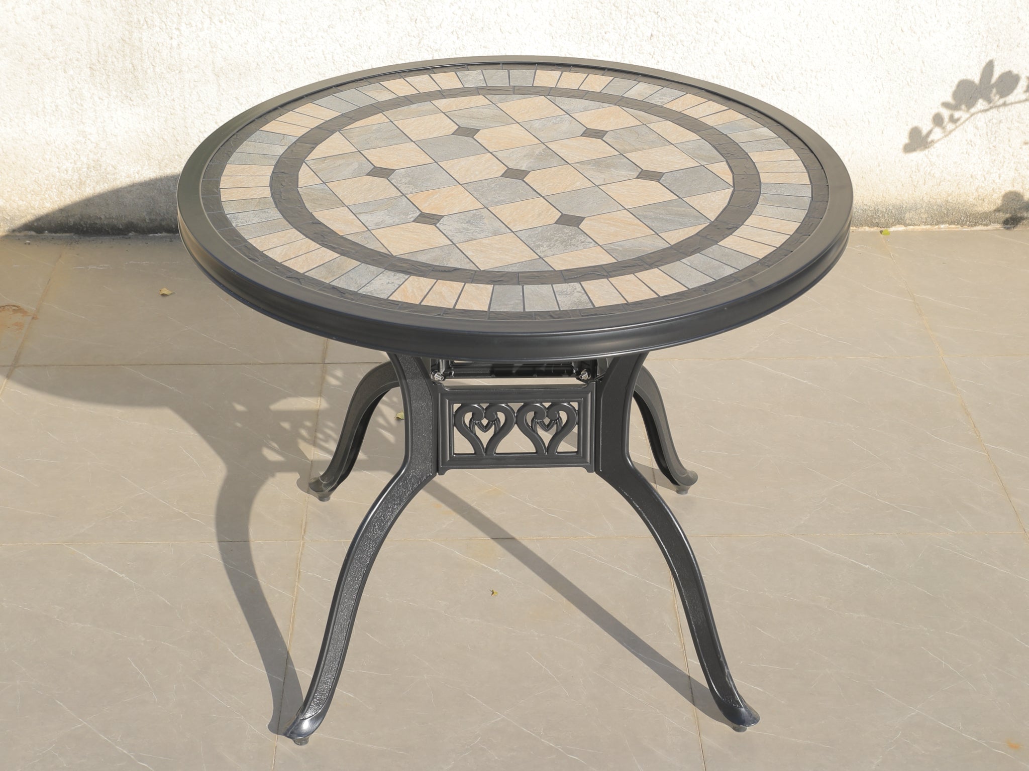 FurnitureOkay Orlando-Athens 5-Piece Cast Aluminium Outdoor Dining Setting