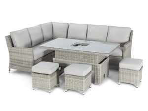 FurnitureOkay Oxford 6-Piece Wicker Outdoor Modular Lounge Setting (Rectangle)