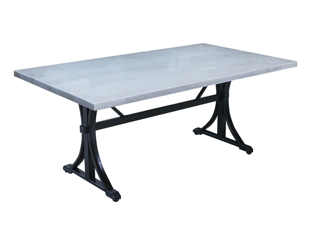 FurnitureOkay Stone Outdoor Dining Table (180x100cm) — Grey