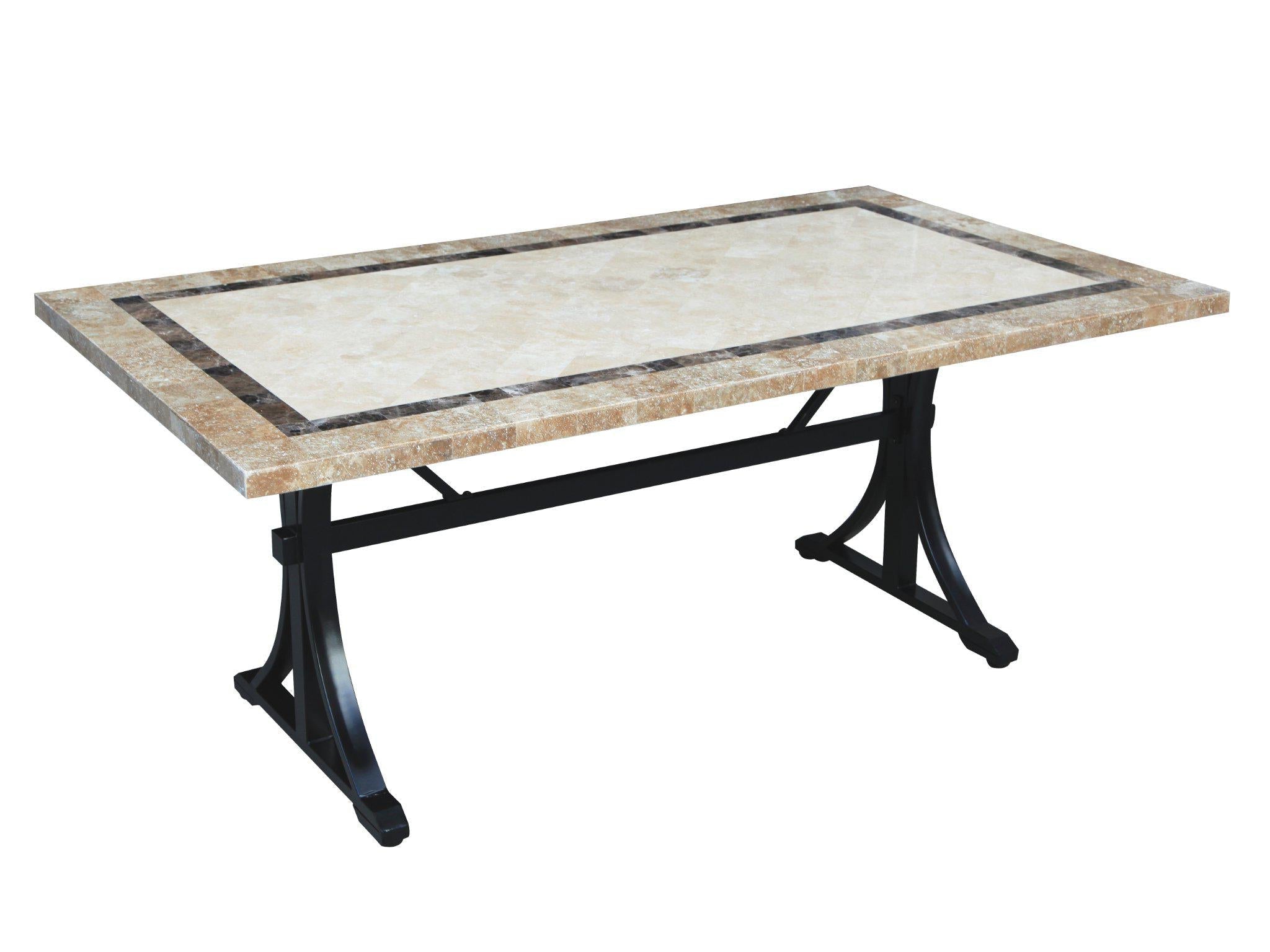 FurnitureOkay Stone Outdoor Dining Table (180x100cm)