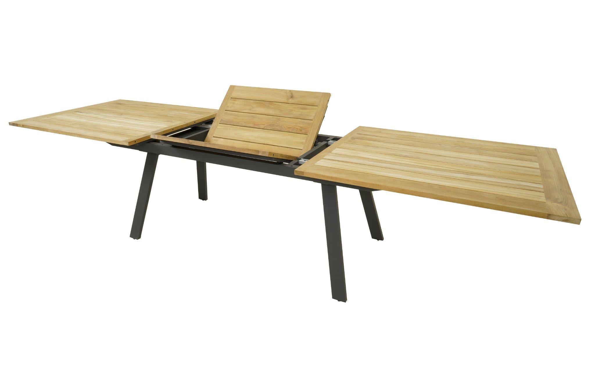 FurnitureOkay Teak Outdoor Extendable Dining Table (240/320x100cm)