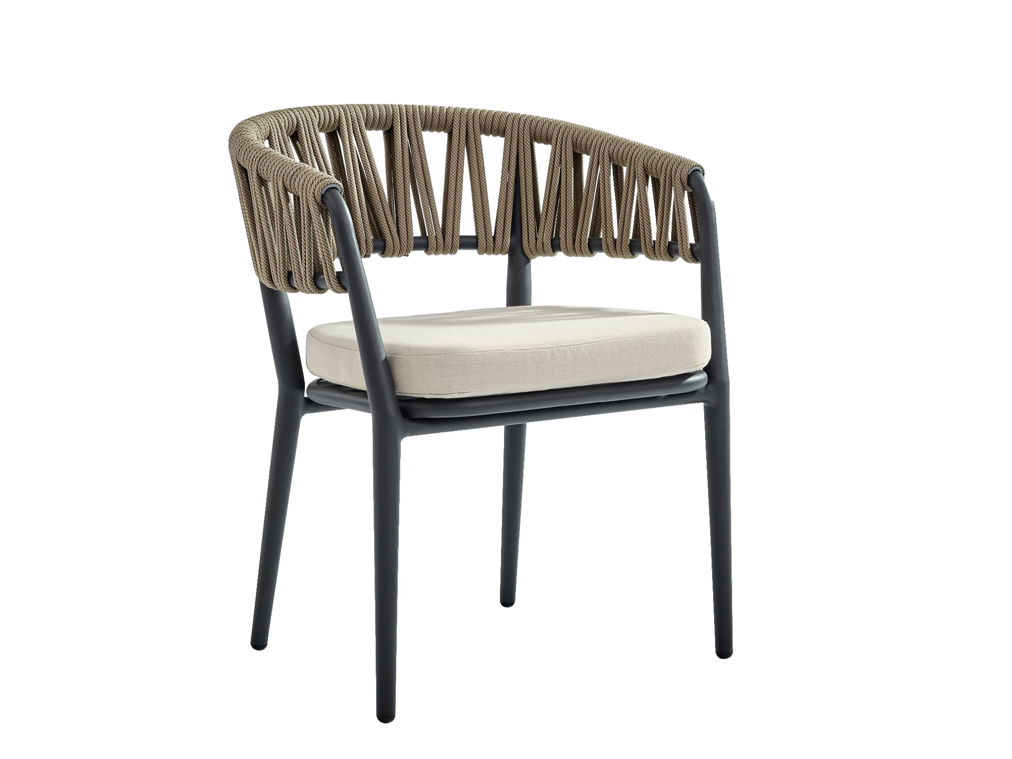 FurnitureOkay Vegas Rope Outdoor Dining Chair