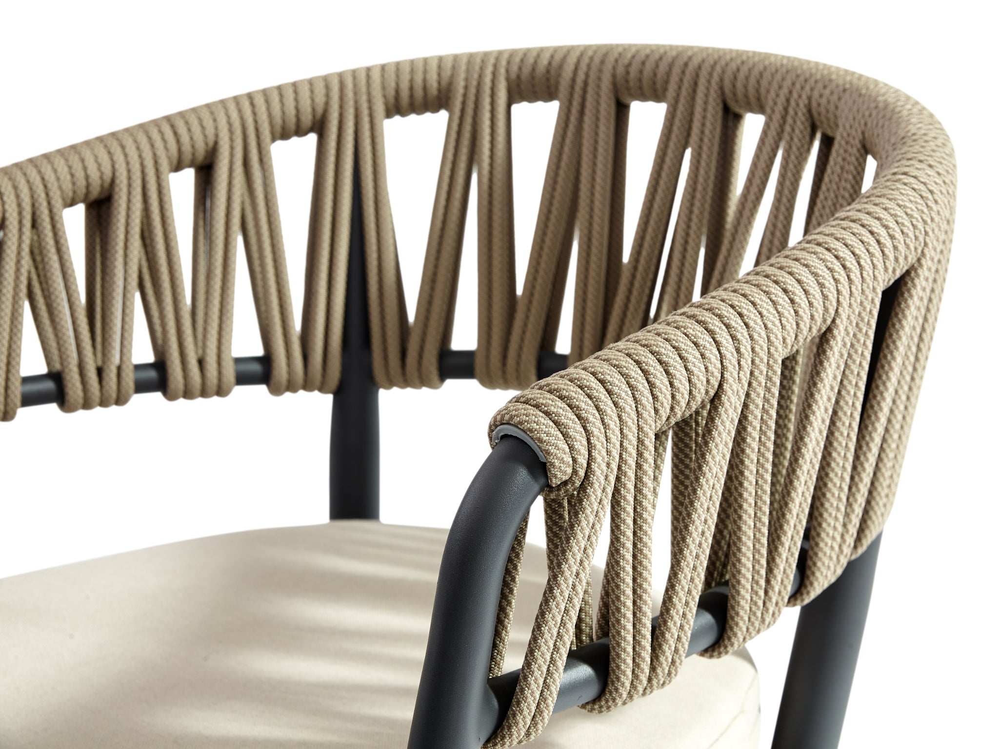 FurnitureOkay Vegas Rope Outdoor Dining Chair