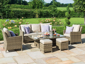 FurnitureOkay Winchester 6-Piece Wicker Outdoor Lounge Setting