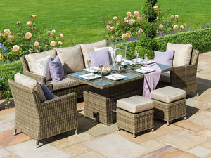 FurnitureOkay Winchester 6-Piece Wicker Outdoor Lounge Setting