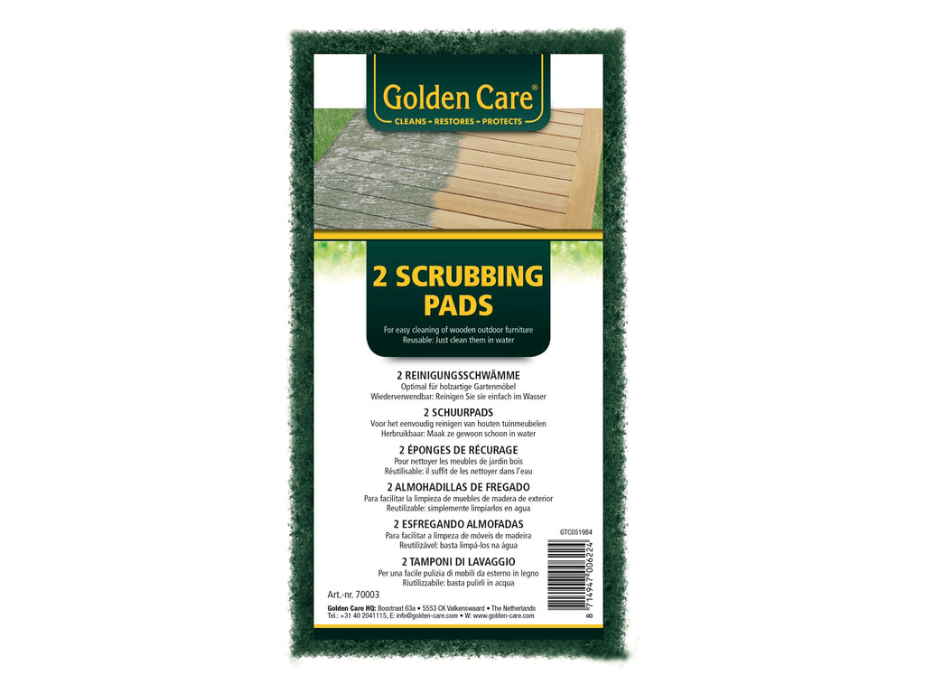 Golden Care Scrubbing Pads (2-Pack) — Green