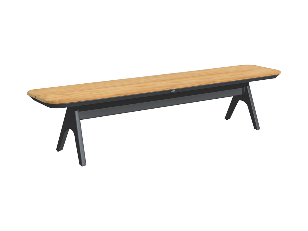 SIMPO Atlanta Outdoor Bench — Grey