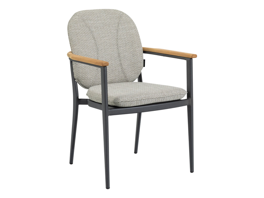 SIMPO Atlanta Outdoor Dining Chair — Grey