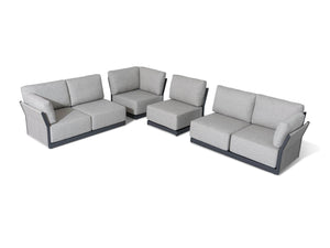 SIMPO Ravenna 6-Piece Outdoor Modular Lounge Setting