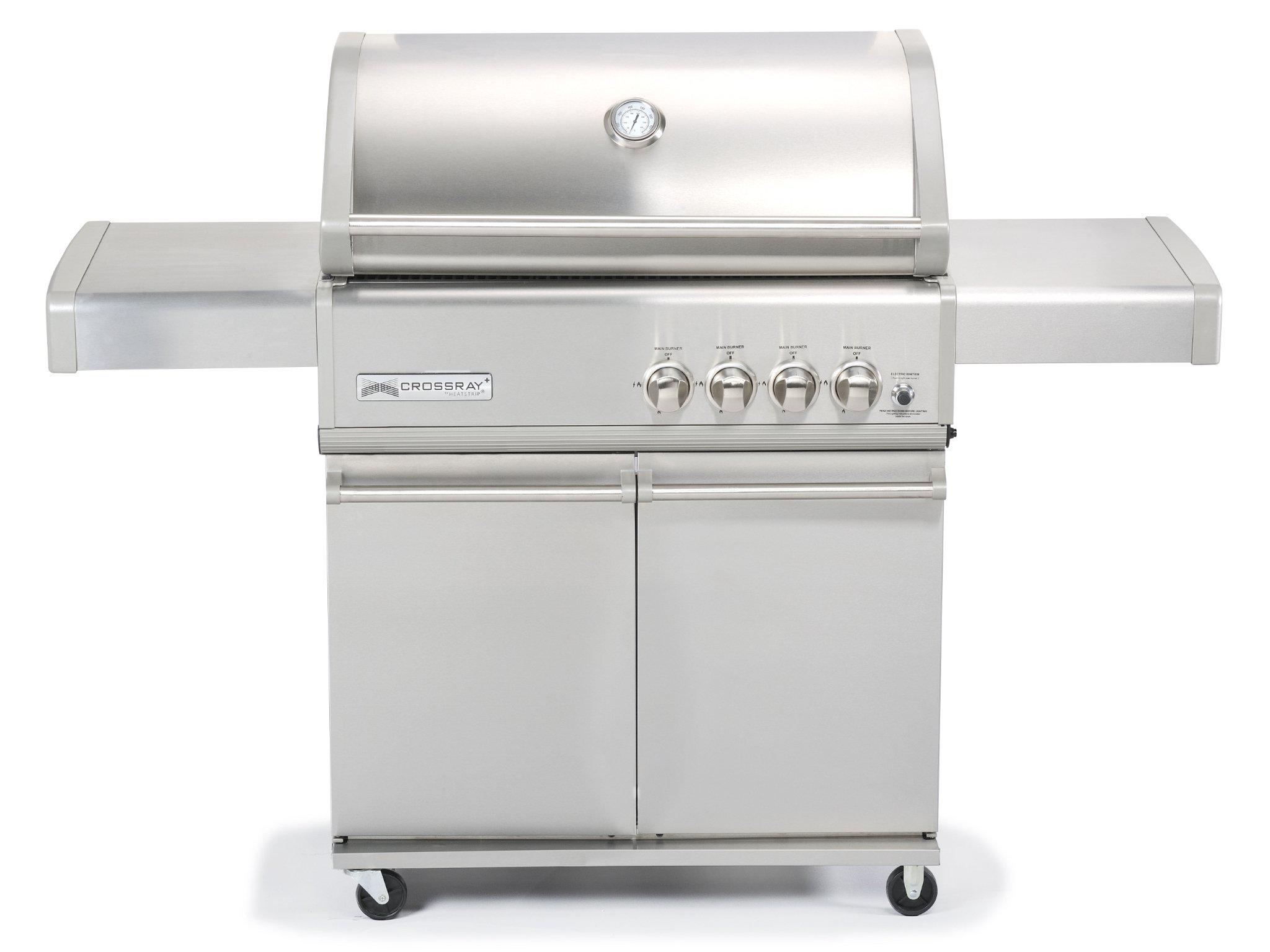 CROSSRAY 4-Burner Gas BBQ with Trolley