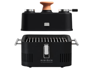 Everdure Cube by Heston Blumenthal Portable Charcoal Barbeque Grill, Gray